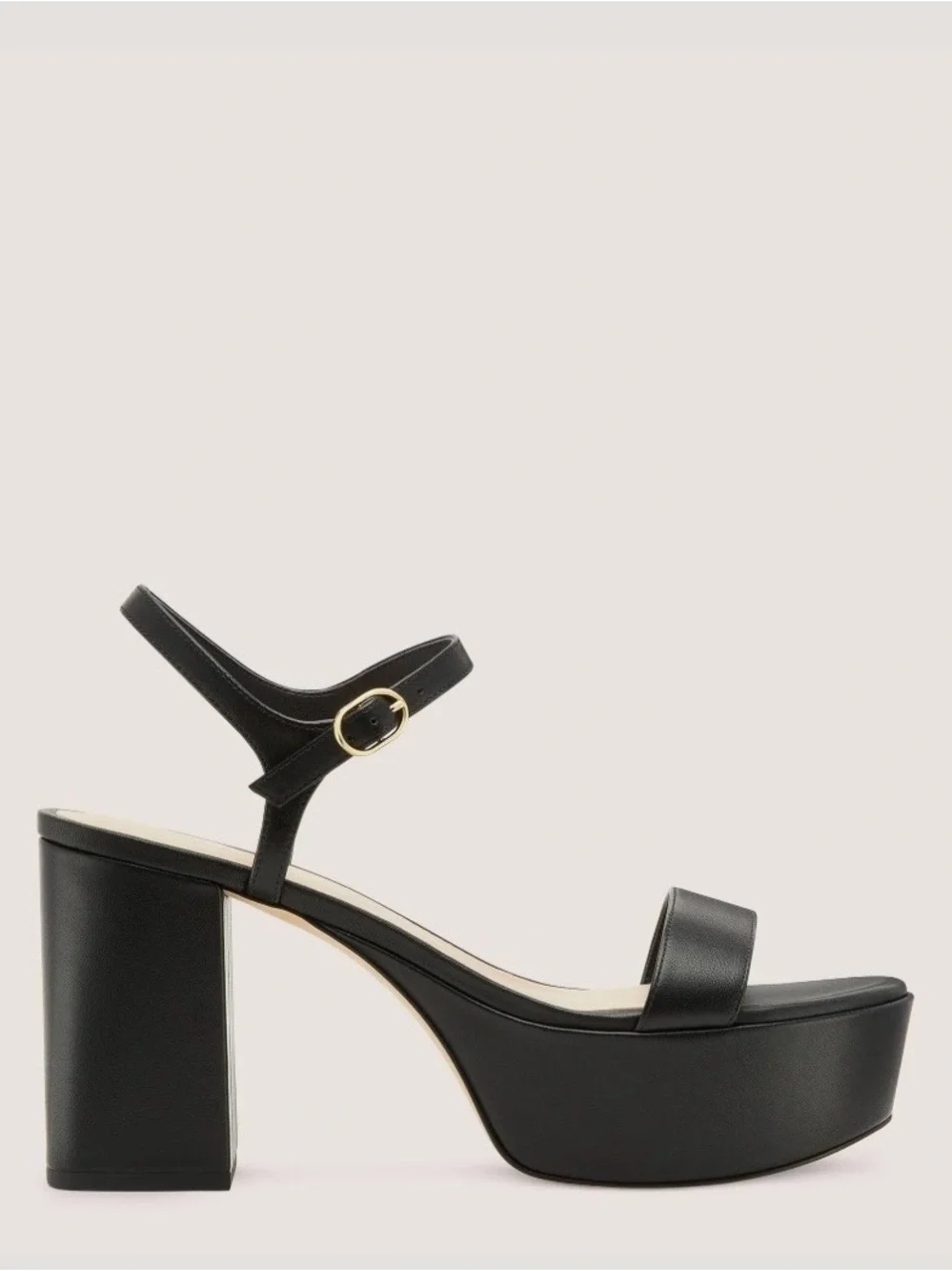 Stuart Weitzman Dancer mid block platform sandal